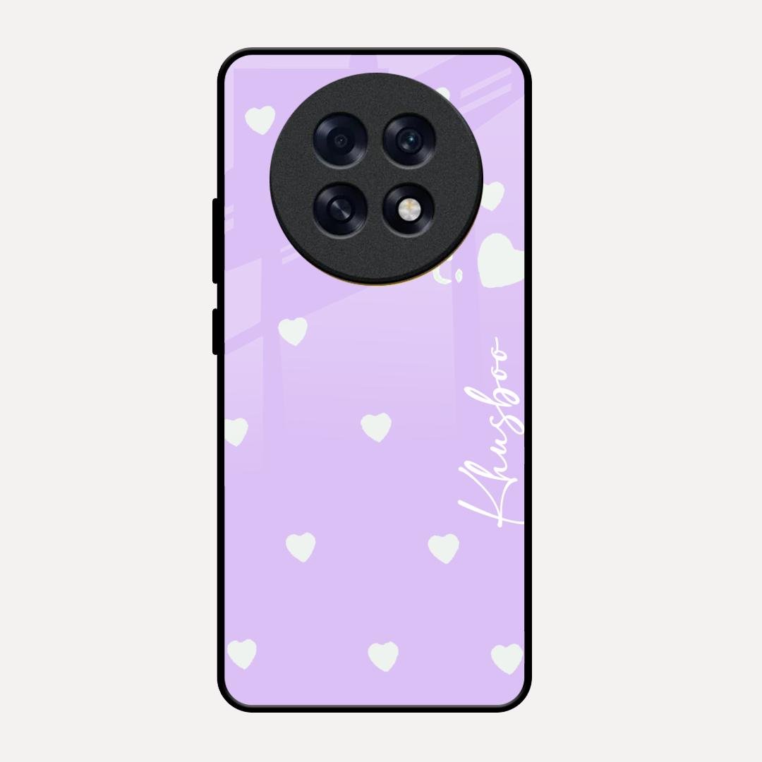 Be Loved Customized Glass Case Cover Purple For Oppo F31 Pro Plus 5G