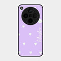 Be Loved Customized Glass Case Cover Purple For Oppo Find X8 5G