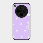 Be Loved Customized Glass Case Cover Purple For Oppo Find X8 5G
