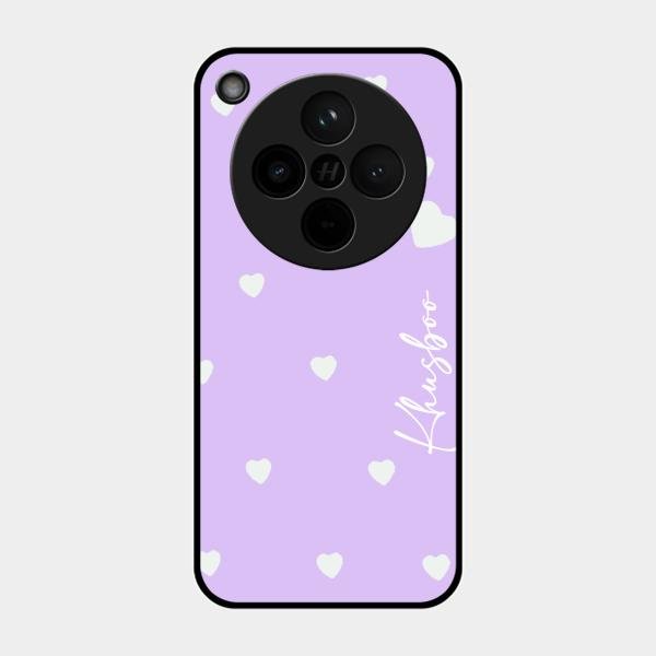 Be Loved Customized Glass Case Cover Purple For Oppo Find X8 5G
