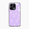 Be Loved Customized Glass Case Cover Purple For Oppo Find X9 5G