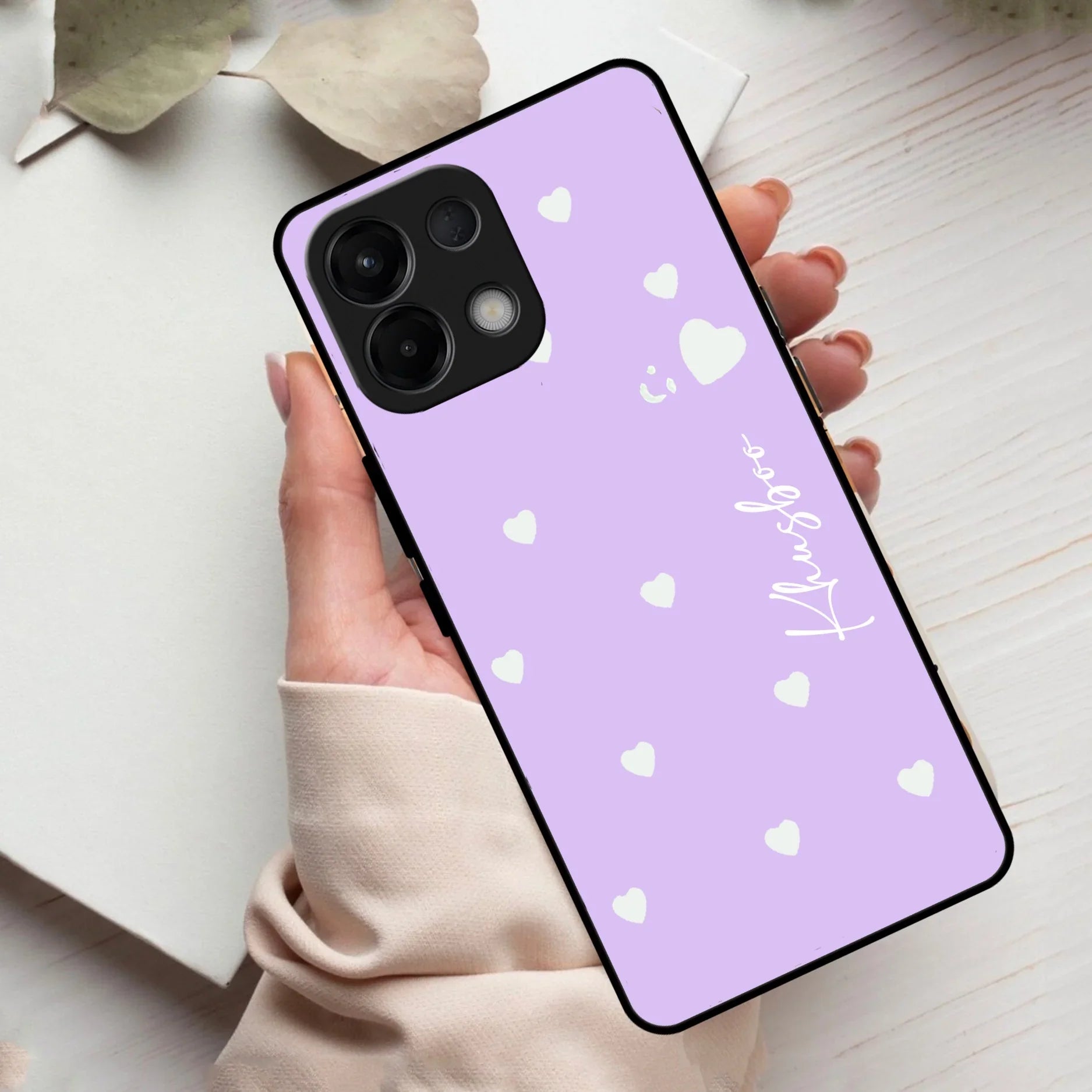 Be Loved Customized Glass Case Cover Purple For Oppo - ShopOnCliQ