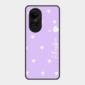 Be Loved Customized Glass Case Cover Purple For Oppo Reno 10 5G