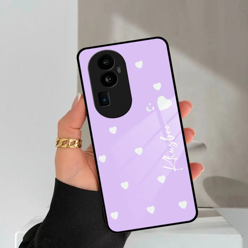 Be Loved Customized Glass Case Cover Purple For Oppo - ShopOnCliQ