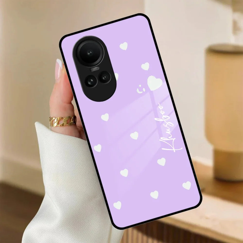Be Loved Customized Glass Case Cover Purple For Oppo - ShopOnCliQ