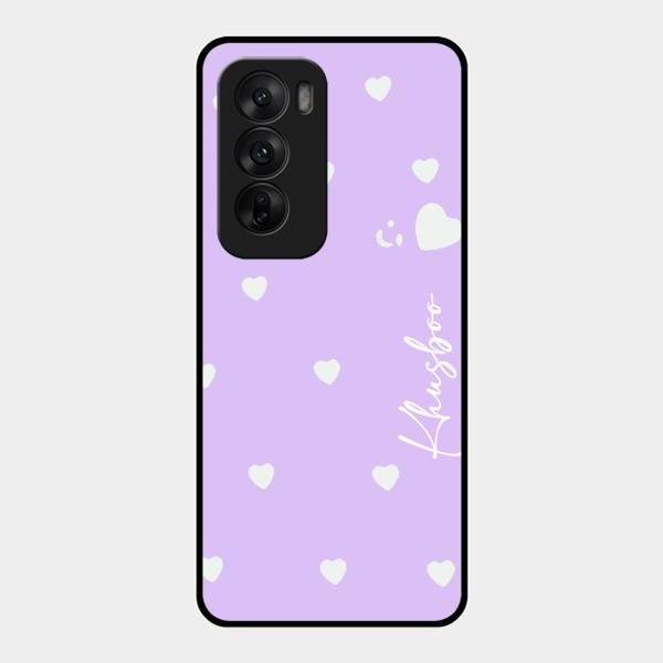 Be Loved Customized Glass Case Cover Purple For Oppo Reno 12 5G