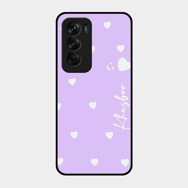 Be Loved Customized Glass Case Cover Purple For Oppo Reno 12 Pro 5G
