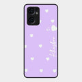 Be Loved Customized Glass Case Cover Purple For Oppo Reno 7 5G