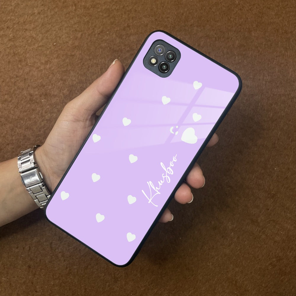 Be Loved Customized Glass Case Cover Purple For Poco - ShopOnCliQ