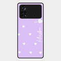 Be Loved Customized Glass Case Cover Purple For Poco X4 Pro 5G