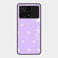 Be Loved Customized Glass Case Cover Purple For Poco X6 Pro 5G