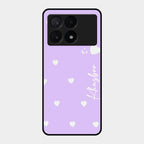 Be Loved Customized Glass Case Cover Purple For Poco X6 Pro 5G