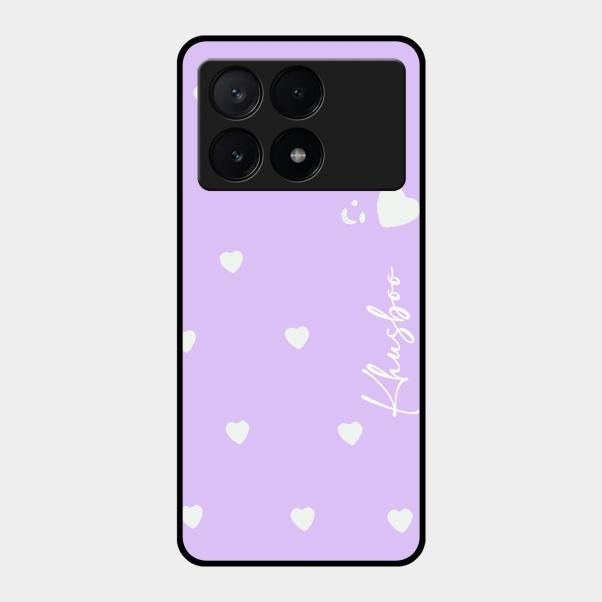 Be Loved Customized Glass Case Cover Purple For Poco X6 Pro 5G