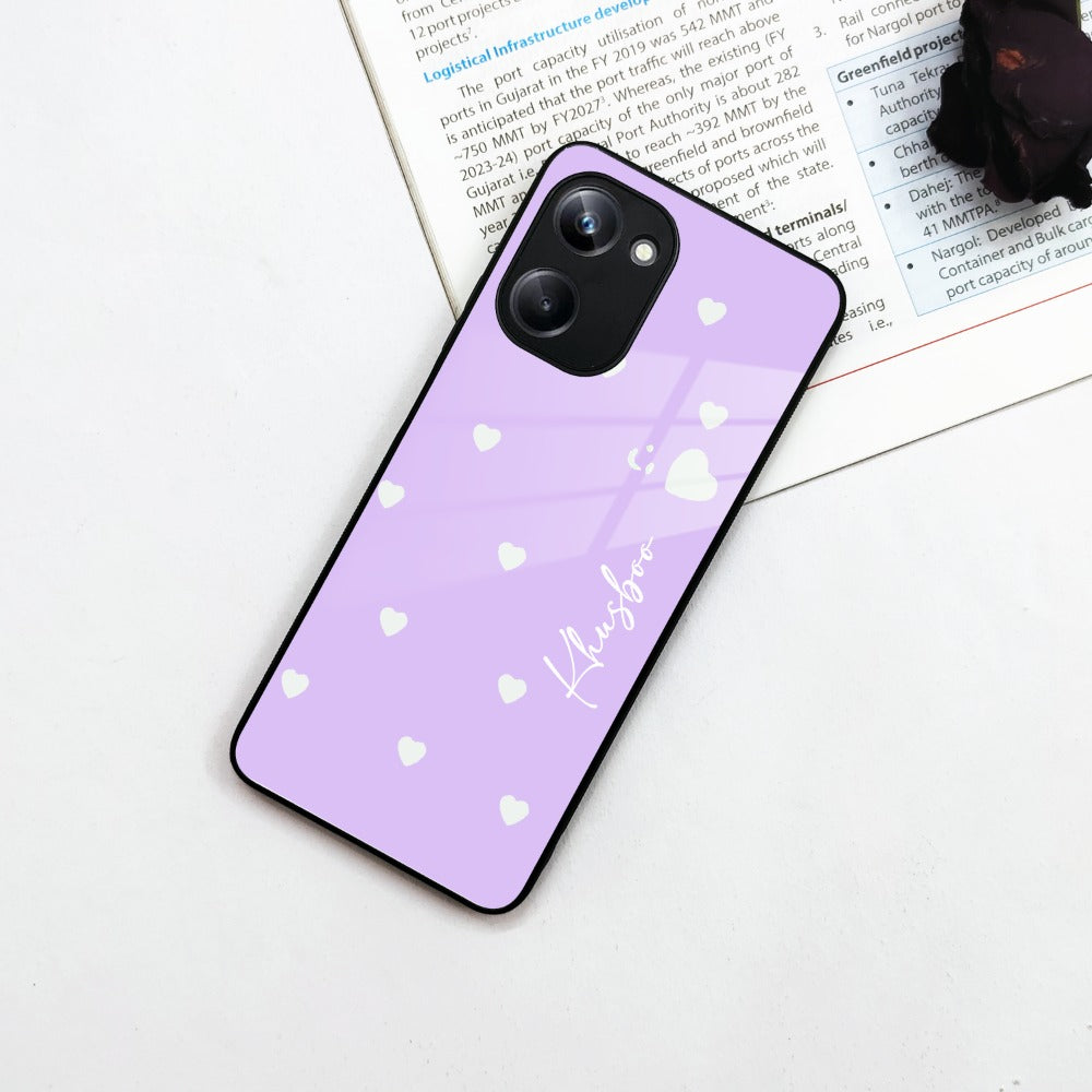 Be Loved Customized Glass Case Cover Purple For Realme/Narzo - ShopOnCliQ