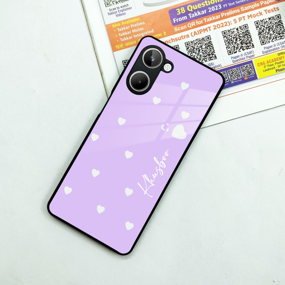 Be Loved Customized Glass Case Cover Purple For Realme/Narzo - ShopOnCliQ