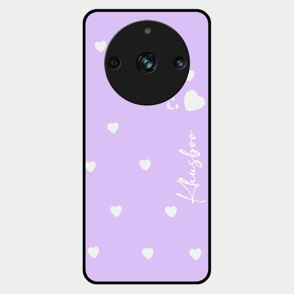 Be Loved Customized Glass Case Cover Purple For Realme 11 Pro Plus 5G