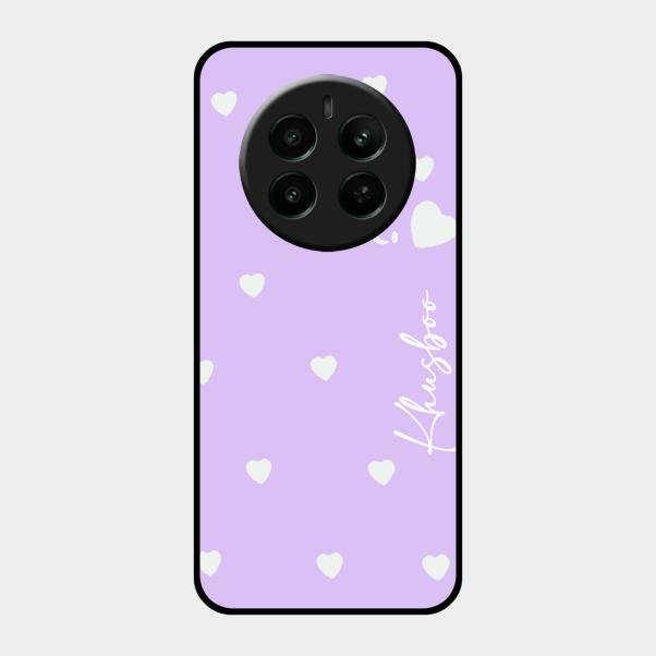 Be Loved Customized Glass Case Cover Purple For Realme 12 Plus 5G