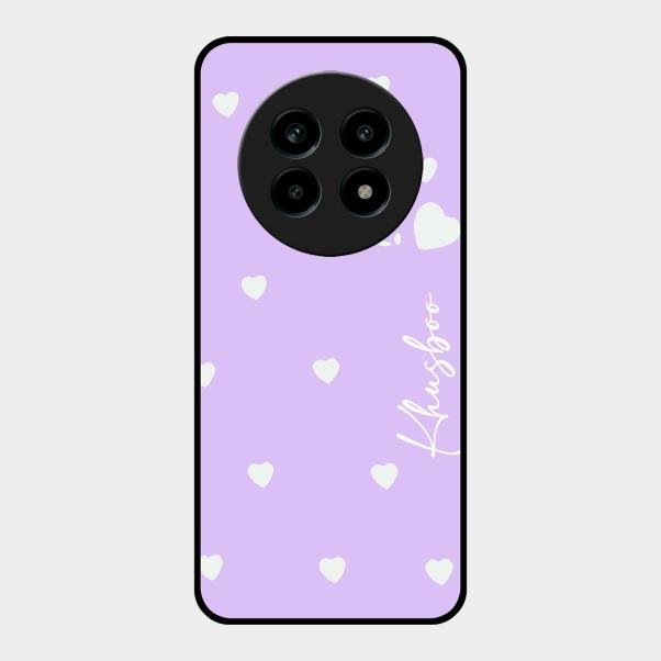 Be Loved Customized Glass Case Cover Purple For Realme 13 Pro Plus 5G
