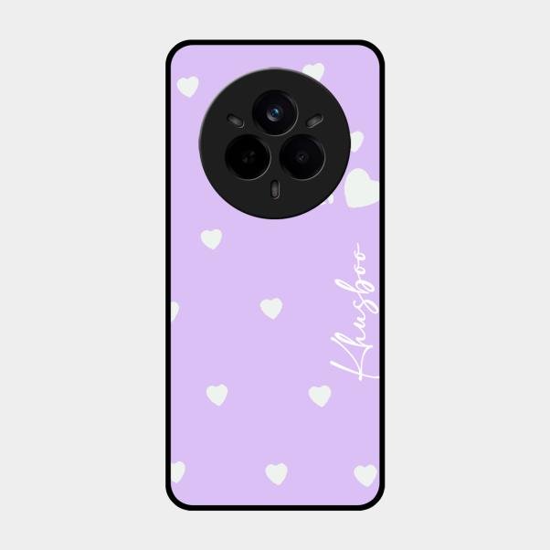 Be Loved Customized Glass Case Cover Purple For Realme 14 Pro Plus 5G