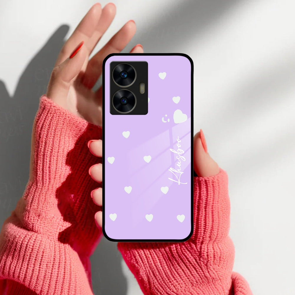 Be Loved Customized Glass Case Cover Purple For Realme/Narzo - ShopOnCliQ
