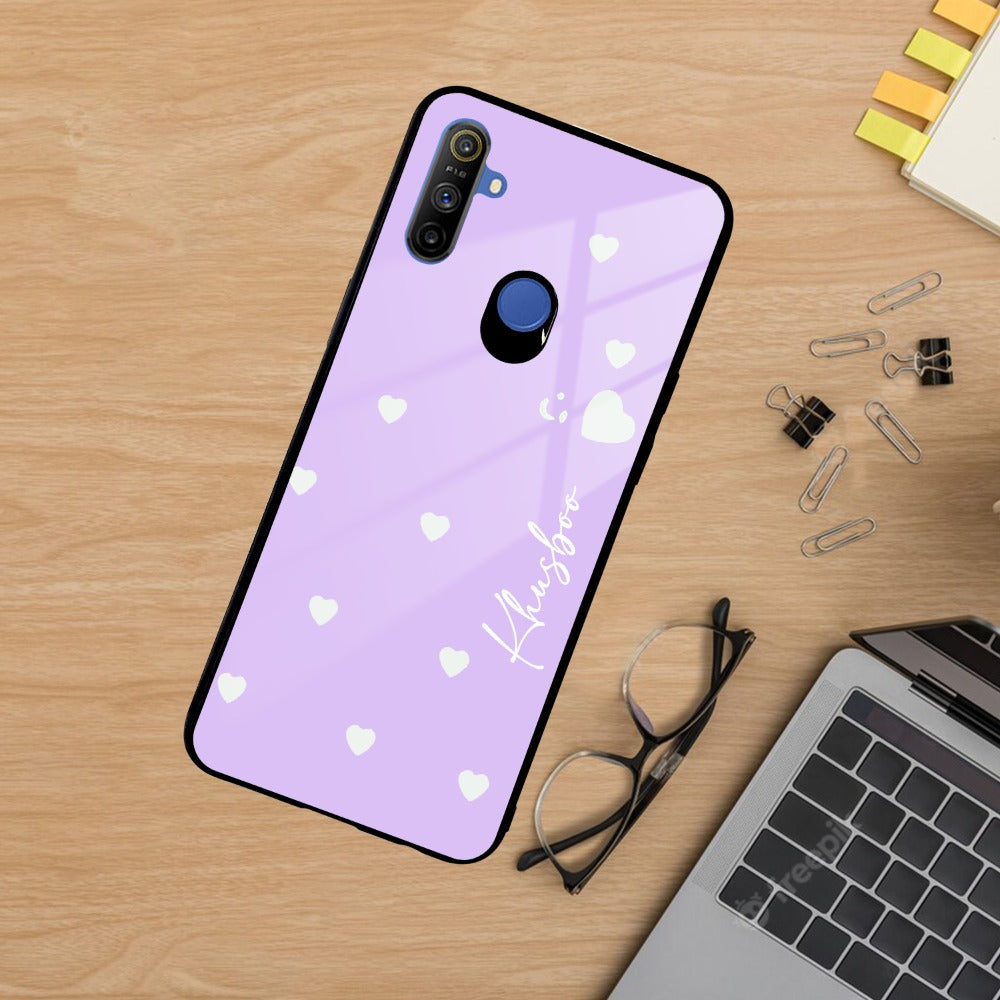 Be Loved Customized Glass Case Cover Purple For Realme/Narzo - ShopOnCliQ