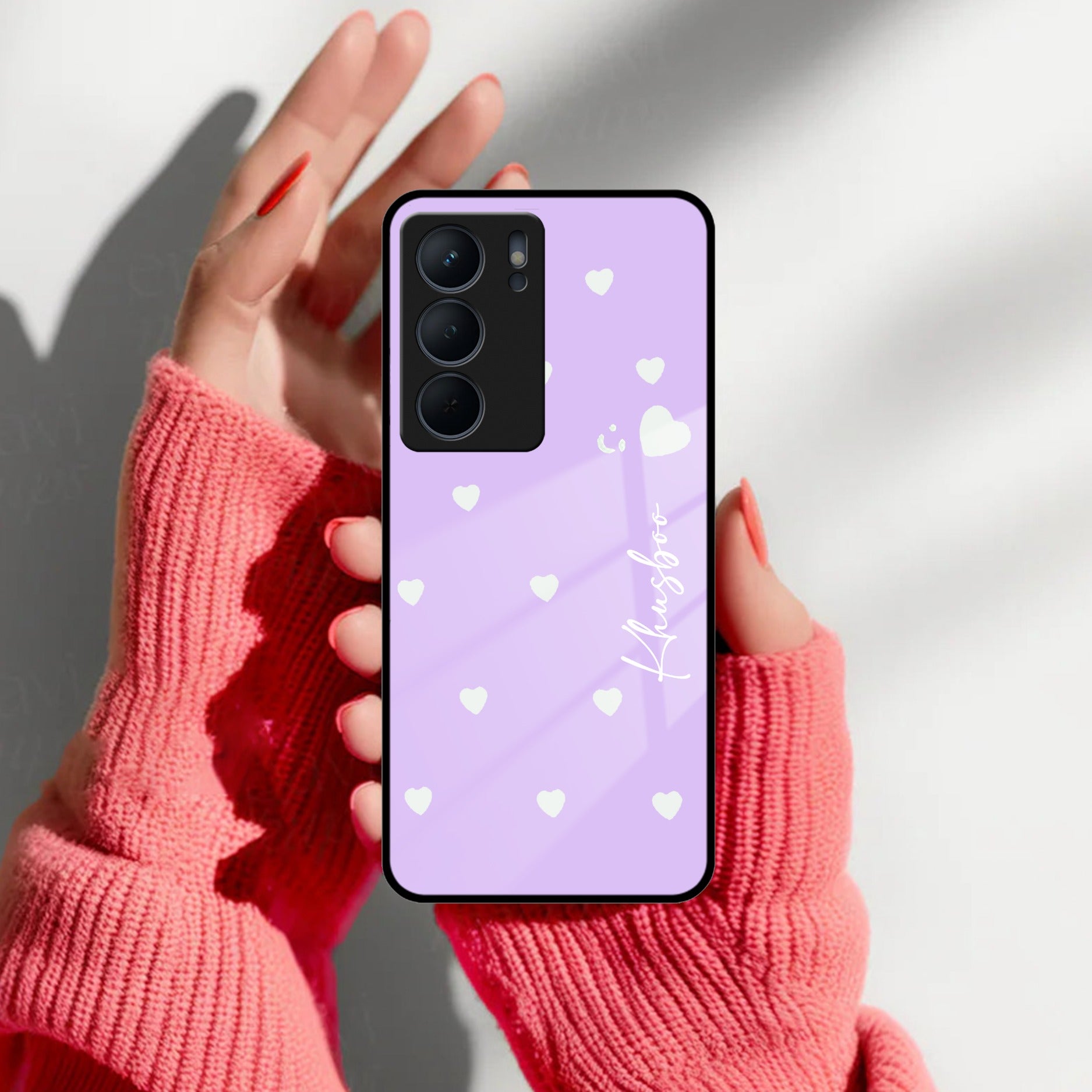 Be Loved Customized Glass Case Cover Purple For Realme/Narzo - ShopOnCliQ