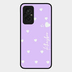 Be Loved Customized Glass Case Cover Purple For Redmi 11 Prime 4G