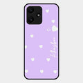 Be Loved Customized Glass Case Cover Purple For Redmi 12 5G