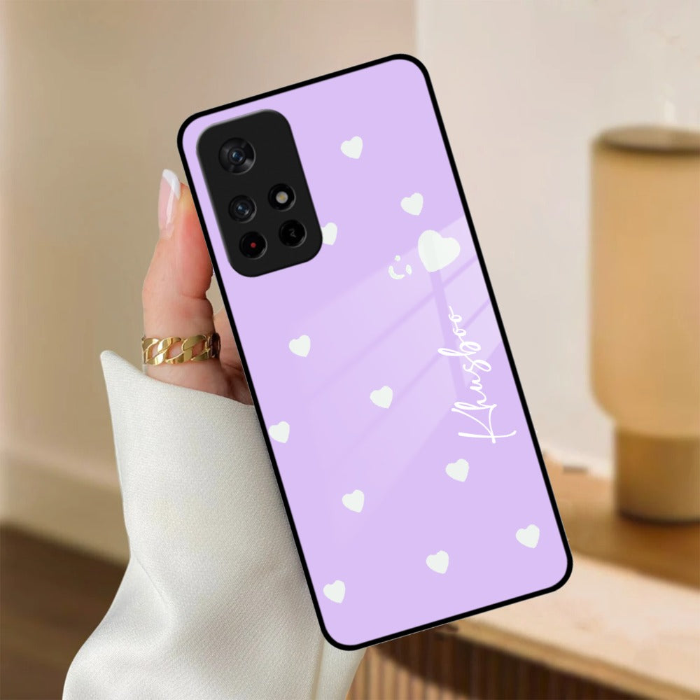 Be Loved Customized Glass Case Cover Purple For Poco - ShopOnCliQ