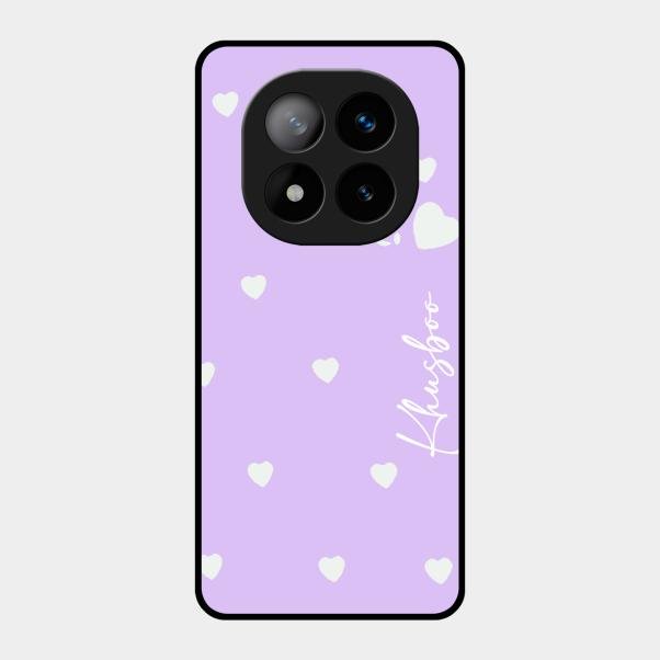 Be Loved Customized Glass Case Cover Purple For Redmi Note 14 Pro Plus 5G