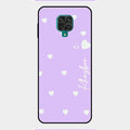 Be Loved Customized Glass Case Cover Purple For Redmi Note 9 Pro Max