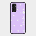 Be Loved Customized Glass Case Cover Purple For Samsung Galaxy A14 5G