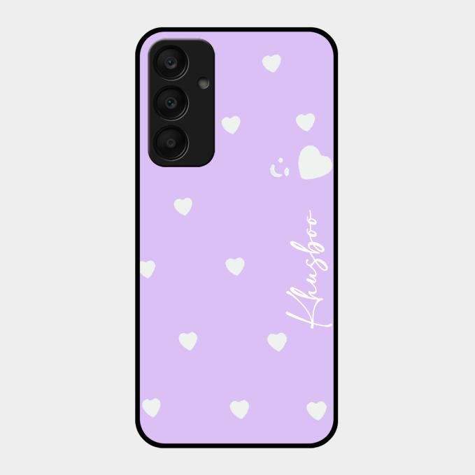 Be Loved Customized Glass Case Cover Purple For Samsung Galaxy A25 5G