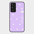 Be Loved Customized Glass Case Cover Purple For Samsung Galaxy A54 5G