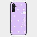 Be Loved Customized Glass Case Cover Purple For Samsung Galaxy F34 5G