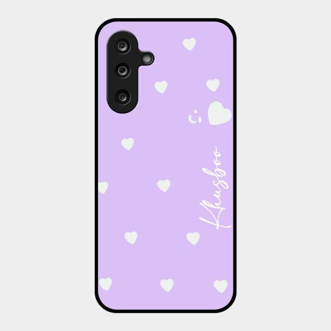 Be Loved Customized Glass Case Cover Purple For Samsung Galaxy F36 5G