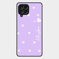Be Loved Customized Glass Case Cover Purple For Samsung Galaxy M53 5G