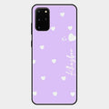 Be Loved Customized Glass Case Cover Purple For Samsung Galaxy S20 Plus