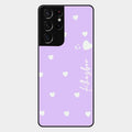 Be Loved Customized Glass Case Cover Purple For Samsung Galaxy S21 Ultra