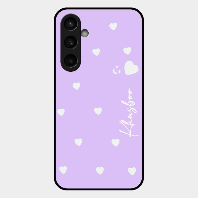 Be Loved Customized Glass Case Cover Purple For Samsung Galaxy S23 Fe 5G
