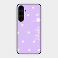 Be Loved Customized Glass Case Cover Purple For Samsung Galaxy S24 Plus 5G