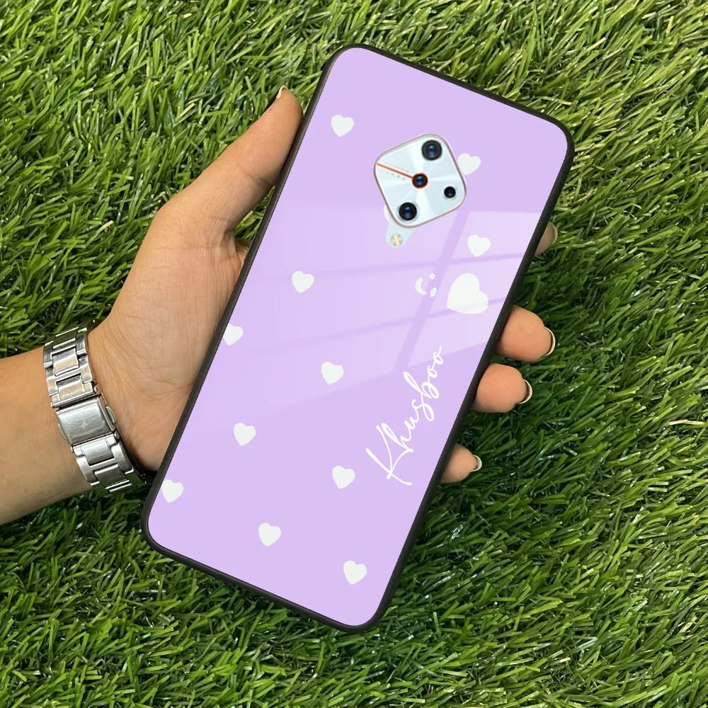 Be Loved Customized Glass Case Cover Purple For Vivo - ShopOnCliQ