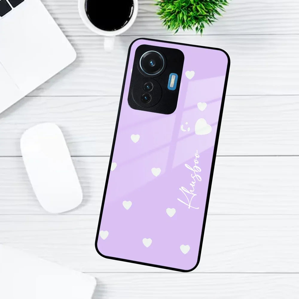 Be Loved Customized Glass Case Cover Purple For Vivo - ShopOnCliQ