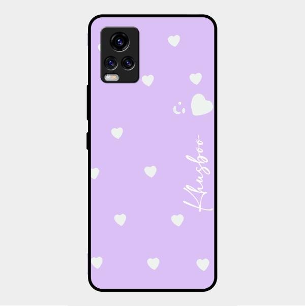 Be Loved Customized Glass Case Cover Purple For Vivo V20 2021