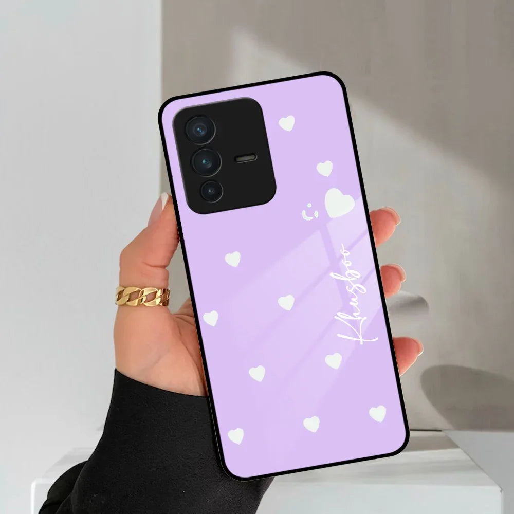 Be Loved Customized Glass Case Cover Purple For Vivo - ShopOnCliQ