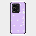Be Loved Customized Glass Case Cover Purple For Vivo V25 5G