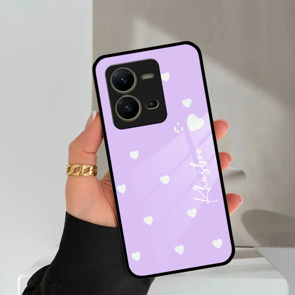 Be Loved Customized Glass Case Cover Purple For Vivo - ShopOnCliQ