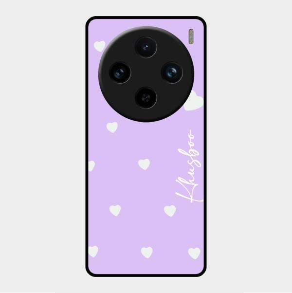 Be Loved Customized Glass Case Cover Purple For Vivo X100 Pro 5G