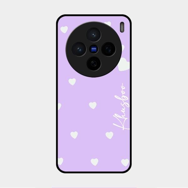 Be Loved Customized Glass Case Cover Purple For Vivo X200 5G