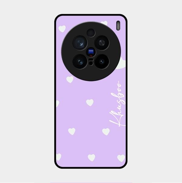 Be Loved Customized Glass Case Cover Purple For Vivo X200 Pro 5G